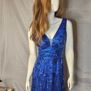 Beautiful Faeriesty Blue Squeined Dress - Size S - NWOT